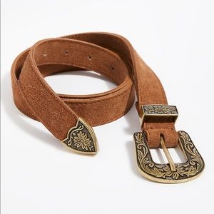 Free People Wildwood Suede Belt